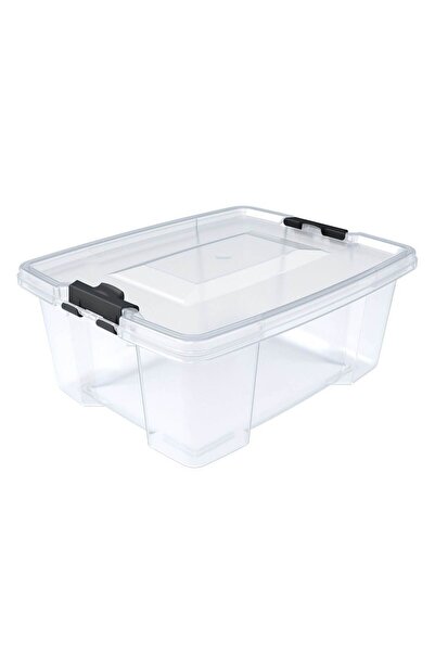 Zumzeria Transparent Plastic Storage Box with Lid 3.5L