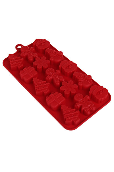 Zumzeria Silicone Baking Mold with 15 Compartments Various Christmas Designs ...