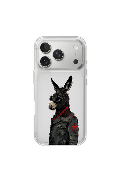 PPKin Cool Animal 1 Design Transparent Case Compatible with iPhone 17 Pro