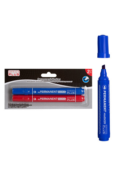 Zumzeria Large Permanent Markers Red & Blue - 2pcs
