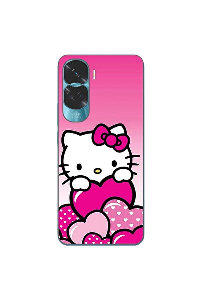 OEM Husa compatibila cu Honor 90 Lite 5G Silicon Gel Tpu Model Hello Kitty Pi...