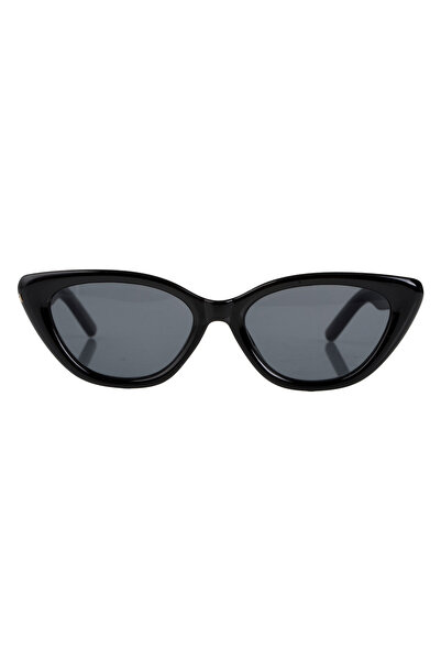 Zumzeria Black Frame Butterfly Sunglasses with Dark Lenses for Women