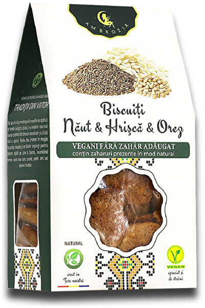 Ambrozia Biscuiți Năut & Hrișcă & Orez - 130 g -