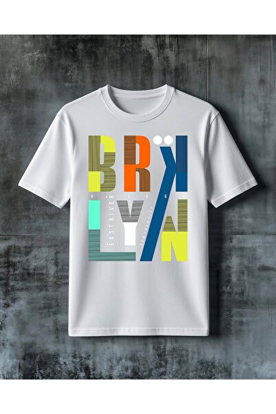 COMVİCHO Brk Win Typography Printed Oversize T-Shirt