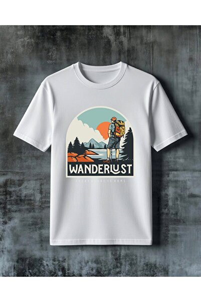 COMVİCHO Wanderlust Traveler Printed Oversize T-Shirt
