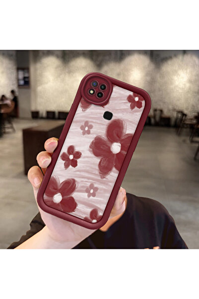 SLIMFELT Redmi 9C/10A Uyumlu Yüksek Kaliteli Çiçek Desenli, Düşmeye Dayanıklı...
