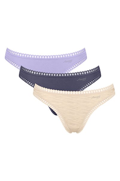 SLOGGI Damen Strings, 3er Pack - GO Crush String C3P, Unterhose, Stretch-Baum...