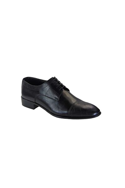 OEM Tsimpolis Shoes 23-1 Σκαρπίνι Δετό Δερμάτινο Μαύρο