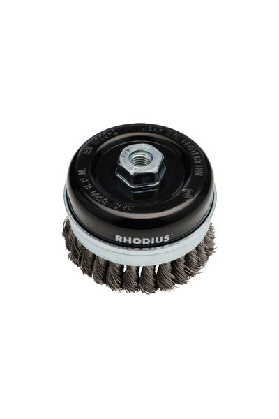 RHODIUS Cup Brush for Steel, Stbz, 65 X 20 / M 14 X 2.0, Wire Thickness 0.50,...