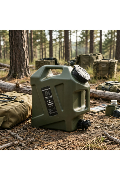 Vitakit 12L Portable Water Container Green Military Water Storage Bucket Camp...