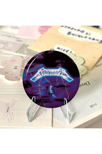 Choice3 شارة زينة ناعمة بتصميم كرتوني لطيف بشعار M-METALLICA مقاس 25x25 مم، م...