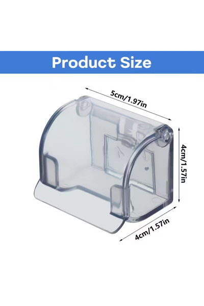 Choice transparent Waterproof and Dustproof Glue Razor Holder Wall-Mounted Ba...