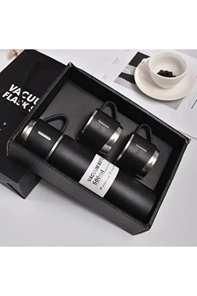 Choice9 500ml black Set 500ML Stainless Steel Vacuum Flask Office Business St...