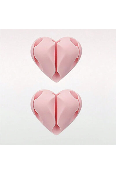 Choice6 2PCS 2/4pcs Heart-Shaped Mini Cable Winder Organizer USB Charging Cab...