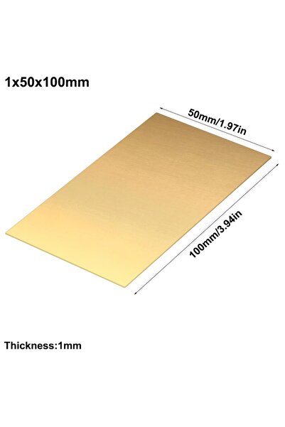 Choice9 1x50x100mm New Copper Brass Plate Sheet 0.5mm 0.8mm 1mm Multiple Size...