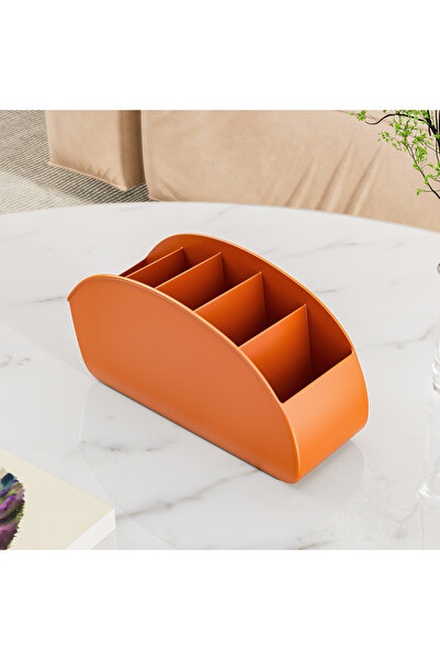 Choice1 Orange 1pc Control Holder - Remote Caddy Tray Organizer for TV, Media...