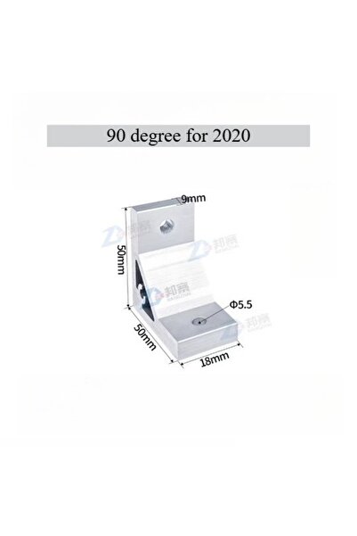 Choice1 زاوية 90 درجة لعام 2020، قطعة واحدة، دعامة زاوية ألومنيوم 90 درجة لـ ...