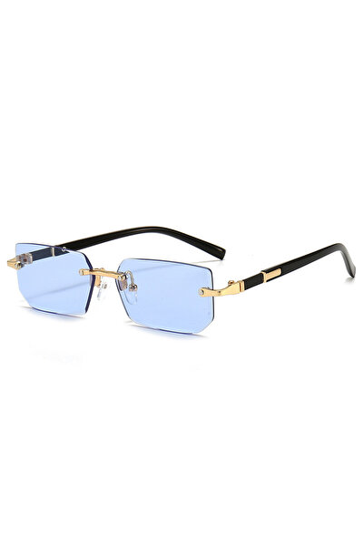 Choice8 BLUE 1PCS/2PCS/3PCS Rimless Sunglasses Rectangle Fashion Popular Wome...