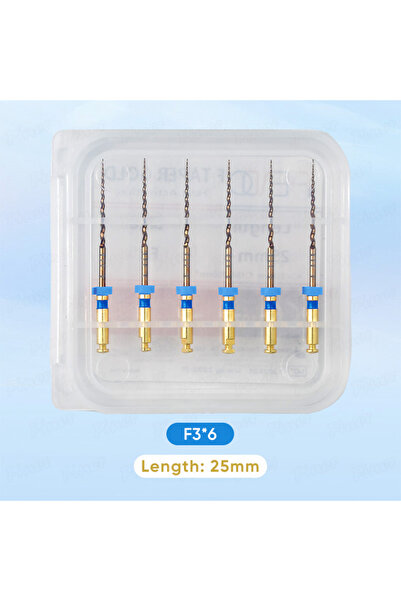 Choice12 F3 25mm Finer Dental Endodontic Files SX-F3 Taper Gold Pro Endo Rota...