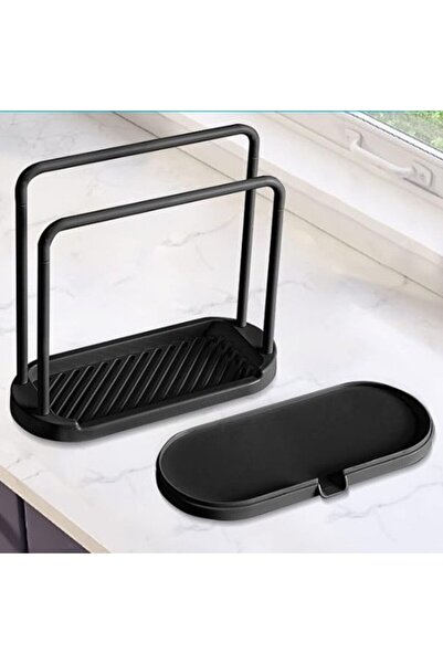 Choice1 black Detachable Kitchen Dishcloth Holder Rag Hanger Sink Sponge Hold...