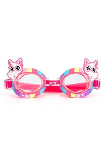 OEM Ochelari de înot din silicon fucsia cu model pisică, anti-aburire, pentru...