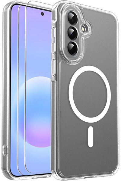 bestcase Husă Antișoc MagSafe pentru Samsung Galaxy A37 5G, cu sticlă, transp...