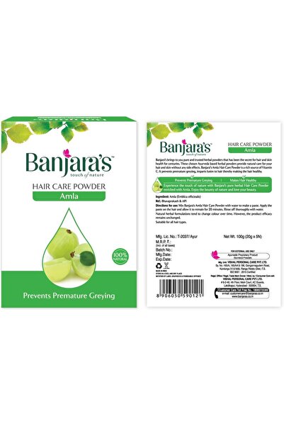 Banjara's Amla Hair Care Powder - Prevents Premature Greying -100 grams