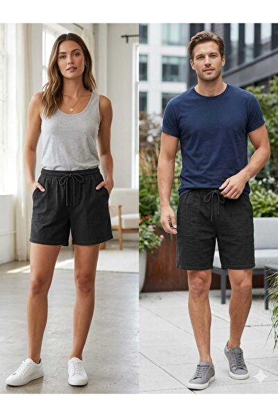 ROG Unisex %100 Pamuk Hambez Doğal Şort - Rahat ve Nefes Alan Tasarım - Bohem...