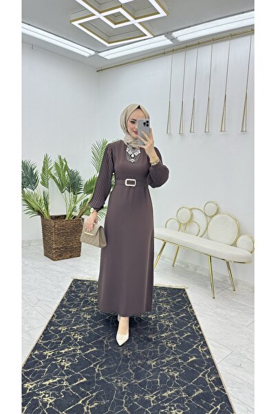 Generic Brand Καφέ φόρεμα Hadise Kalem, ενδυμασία με χιτζάμπ