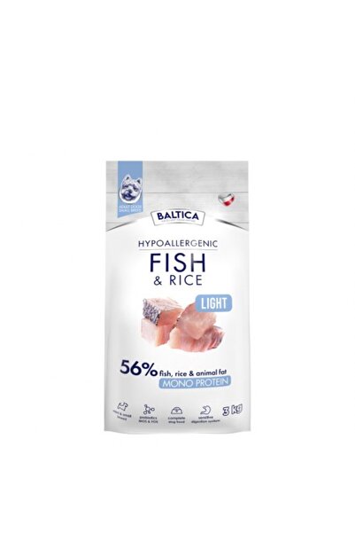 Baltica NUTRACEUTIC Hipoalergenic Pește și Orez Light XS / S 3kg
