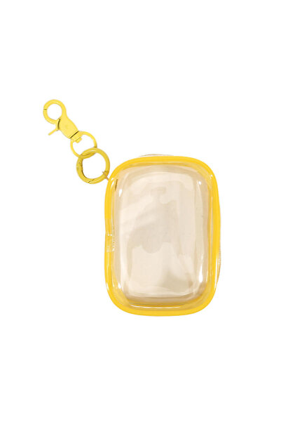 Choice1 yellow Portable Mini Clear Zipper Storage Bag - Space-Saving Organize...