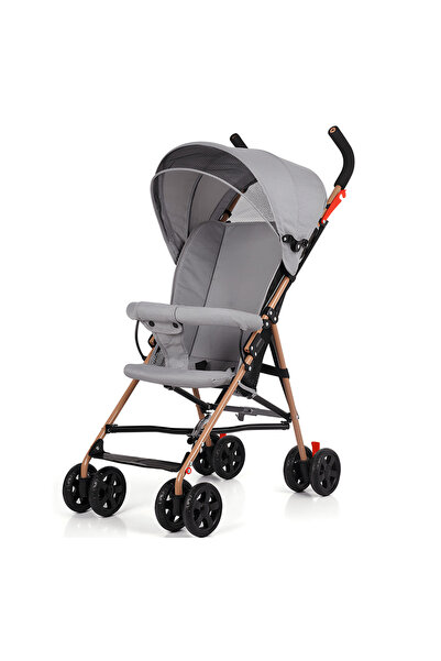 Velaris Lightweight Folding Urban Stroller - Bronze Frame & Extended Canopy -...