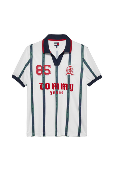Tommy Hilfiger Tricou polo interlock grafic Heritage pentru bărbați, mărimea M