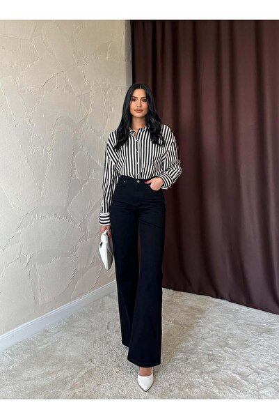 ozelia Black Comfy Jeans Pants