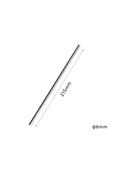 Choice1 6X215mm Pure Titanium Straw Reusable Metal Drinking Straw Portable Li...