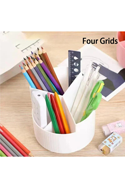 choice2 حامل أقلام دوار بتصميم 1-5 خلايا، منظم أدوات مكتبية للمكتب، حامل فرش ...
