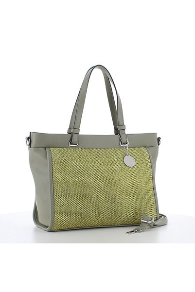 Marina Galanti Women's Assolo Woven Shopper Bag - Green