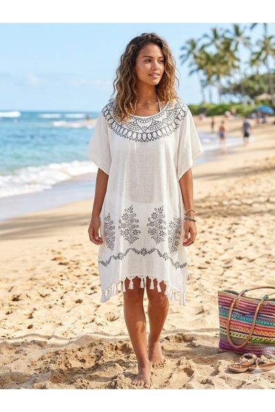 morche Wide Cut Plus Size Compatible Beach Dress