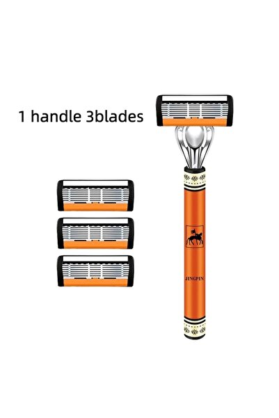 choice2 1 handle 3blades Six Layer Safety Shaver Set Replaceable Anti Scratch...