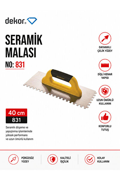 HASSAN - (831)SERAMİK MALASI 12X12 40 CM KAPALI PLASTİK SAP