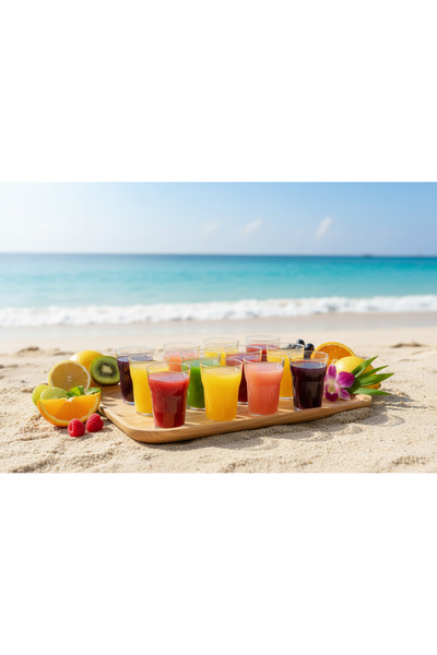 YAZICI 10-Pack of 50 ml Mini Fondip Cups, Hard Plastic Shot Glasses, Maternit...