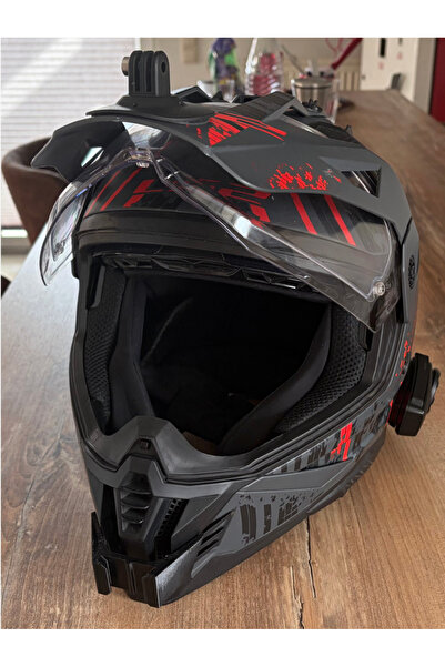 fly3d LSII Pioner 2 Kask Çene Aparatı Gopro İnsta 360