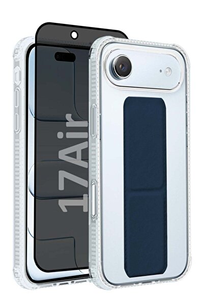 CATANES 2 Packs Finger Grip Clear Case Cover for iPhone 17 Air - Kickstand Ca...