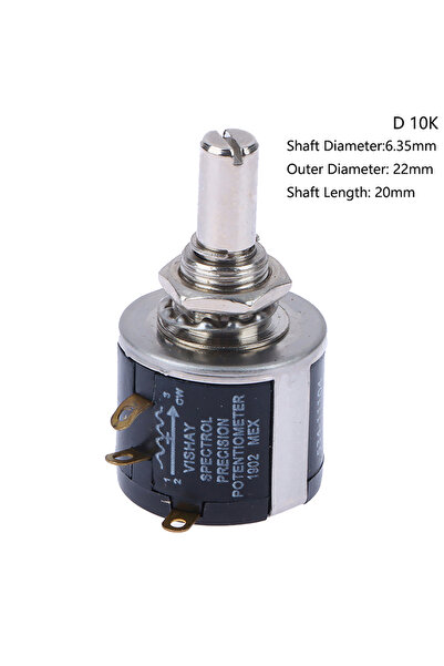 Choice 10K Hot Sale 1PC 534-1-1 Spectorl Precision Coil Wire Wound Potentiome...