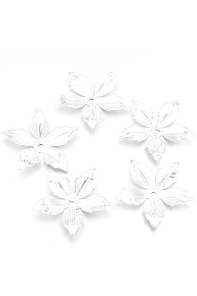 Choice 44mm 30pcs Silver 30pcs Vintage Gold Silver Colors Flowers Blank Recep...