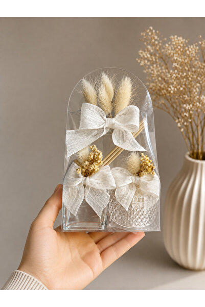 pearlcollections Söz,nişan,nikah,Asetat çantali oda kokusu ve mum hediyelik s...