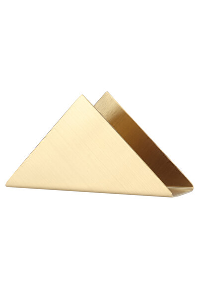 Choice Gold Stainless Steel Triangular Napkin Paper Towel Holder Rack Organiz...