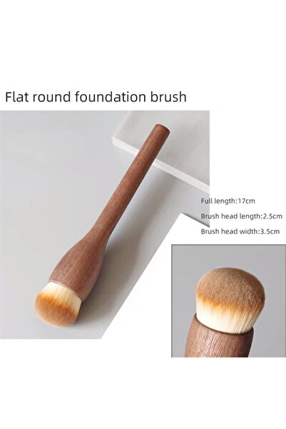 Choice4 Foundation Brush 1Pcs European Vintage Wood Handle Makeup Brush High ...