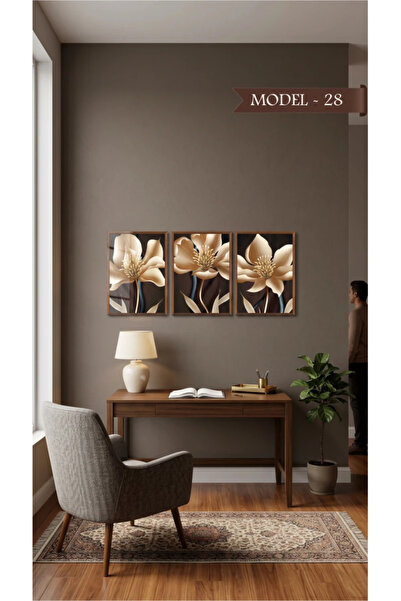 Akıllı Kağıt Glass-Look Adhesive Table Flower (Model- 28)