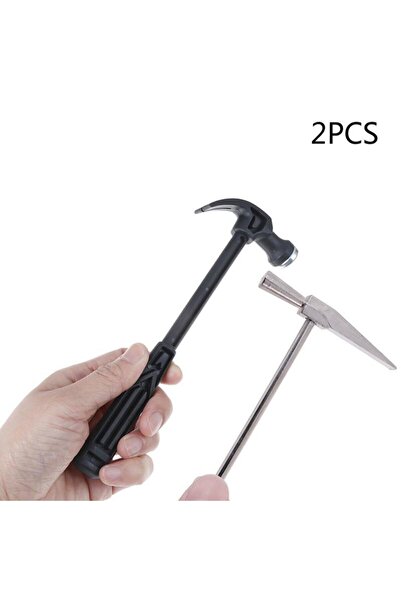 Choice 2PCS a set 2pcs Handle Mini Claw Hammer Nail Puncher Metal Hammer / Sm...